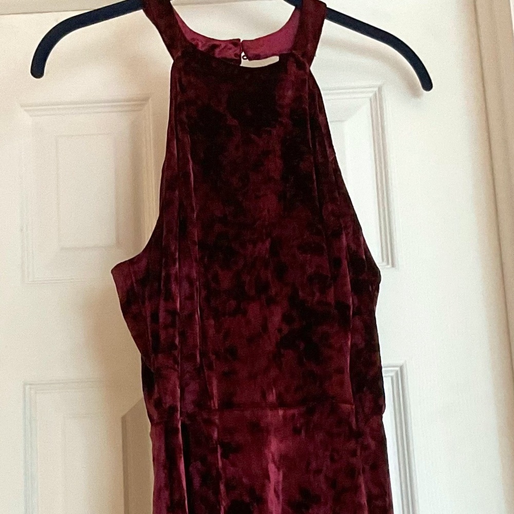 Velvet evening dress